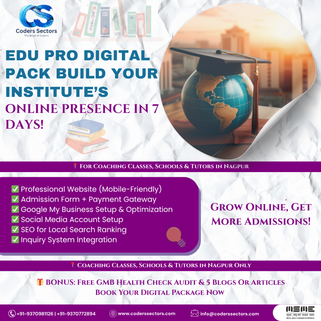 EDU PRO DIGITAL PACK – Build Your Institute’s Online Presence in 7 Days!